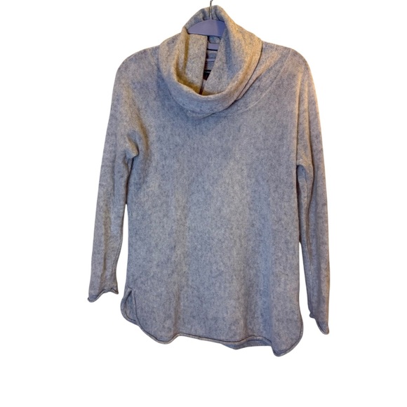 James Perse Heather Gray Cashmere Cowl Neck Sweater sz 1 - Picture 1 of 13